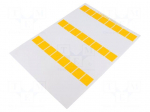 Label | 25mm | 94mm | yellow | FLEXIMARK&reg; | self-adhesive | Size: A4 | 10s.