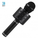 Riff WS-858 Karaoke Microphone with Speakers Aux and Micro SD Black