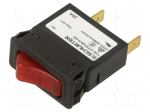 Circuit breaker | Urated: 240VAC | 60VDC | 8A | SPST | Poles: 1 | SNAP-IN