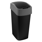 Uued tooted // Kosz na śmieci FLIP BIN 45L czarno-srebrny