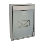 MAILBOX - MILAN - SILVER - 36 x 26 x 8 cm