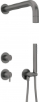 Concealed shower set with hand shower