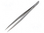 Tweezers | 120mm | for precision works | Blade tip shape: sharp
