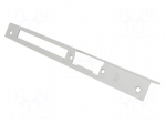 Frontal plate | angular,right | for electromagnetic lock | grey