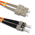 Qoltec Patchcord fiber optic SC/UPC - ST/UPC | Multimode | 50/125 | OM2 | Duplex | 2m