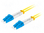 Fiber patch cord | LC/UPC,both sides | 5m | 9/125um | LSZH | blue