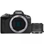 Canon | EOS R50 + RF-S 18-45mm F4.5-6.3 IS STM (SIP) | Megapixel 24.2 MP | Image stabilizer | ISO sensitivity (max) 32000 | Display diagonal 2.95 " | Wi-Fi | Video recording | Automatic