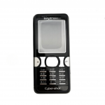 Sony Ericsson K550i Full Body without buttons and battery cover Original Black Silver Used (Grade A)