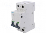 Circuit breaker | 230/400VAC | Inom: 2A | Poles: 2 | Charact: C | 10kA