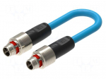Cable: for sensors/automation | M12 | PIN: 8 | 3m | 60VDC | 50VAC | 0.5A