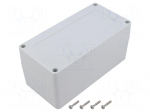Enclosure: multipurpose | X: 80mm | Y: 160mm | Z: 75mm | ZP | ABS | gasket