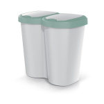 T&ouml;&ouml;riistad ja m&otilde;&otilde;teseadmed // Uued tooted t&ouml;&ouml;riistade, tarvikute kategoorias // Kosz na śmieci Compacta B Duo, Zielony/popielaty, pojemność 40L, Jedna komora, Dwie pokrywki, Wersja przyścienna, NDBS40-5575C_4