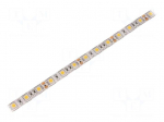 LED tape | white warm | 5050 | 12V | LED/m: 60 | 10mm | IP65 | 14.4W/m