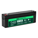 Greencell AGM VRLA 12V 2.5Ah maintenance-free battery for cash registers, toys, cameras (178x36x66mm)