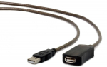 Cable Gembird Active USB Male - USB Female 5m Black
