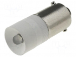 LED lamp | white | BA9S | 130VAC | No.of diodes: 1
