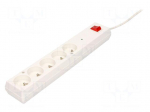 Plug socket strip: protective | Sockets: 5 | 230VAC | 10A