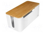 Cable box | white | W: 140mm | L: 310mm | H: 130mm