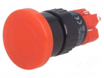 Switch: push-button | Pos: 2 | SPDT | 3A/250VAC | 2A/24VDC | ON-ON | red