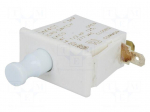 Switch: door | Pos: 2 | SPDT | 10A/250VAC | white | Mounting: on panel