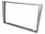 Radio mounting frame | Opel,Renault,Suzuki | 2 DIN | grey