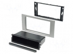 Radio mounting frame | Ford | 2 DIN | silver