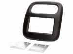Radio mounting frame | Opel,Renault | 2 DIN | black