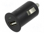 USB power supply | USB A socket | Sup.volt: 12&divide;24VDC | Inom: 1A | 5W