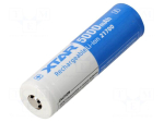 Re-battery: Li-Ion | 21700 | 5000mAh | 3.6V | &Oslash;21.5x74.8mm | 25A