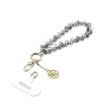 Guess Universal Wrist Strap Crystals 4G Charm / Black