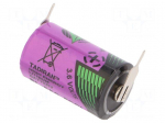 Battery: lithium (LTC) | 3.6V | 1/2AA | 2pin | &Oslash;14.7x25.2mm | 900mAh