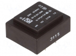 Transformer: encapsulated | 0.7VA | 230VAC | 12V | 58mA | Mounting: PCB
