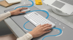 Logitech 920-012204 keyboard Mouse included Universal RF Wireless + Bluetooth QWERTZ German White