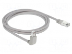 Patch cord | SF/UTP | Cat 5e | RJ45 plug,RJ45 up angled plug | Cu | 2m