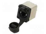 Connector: RJ45 | socket | Cat 5e | shielded,with cover | 8p8c | THT