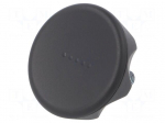 Knob | &Oslash;: 70mm | Ext.thread: M12 | 30mm | technopolymer (PA) | Cap: black