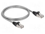Patch cord | U/FTP | Cat 6a | RJ45 plug,both sides | Cu | 1m | LSZH
