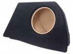Car loudspeaker enclosure | MDF | black melange | textil | 15l | 250mm