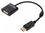 Adapter | DisplayPort plug,DVI-I (24+5) socket | 0.2m | black