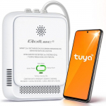 Qoltec 52654 2in1 natural gas and carbon monoxide (CO) leak detector | CH4 | CO | NG | Tuya | Wi-Fi | 85dB alarm | LED