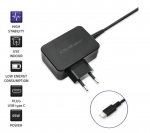 Qoltec Charger | 65W | 5-20V | 3-3.25A | USB type C | PD | Laptop | Smartphone | Black