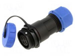 Connector: circular | plug | female | PIN: 4 | IP68 | SP17 | 6&divide;10mm | 15A
