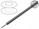 Wire | HookUp Wire | stranded | Cu | 14AWG | PTFE | black | 600V | Shielding