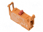 Contact block | 22mm,30mm | A22NZ | screw terminals | orange