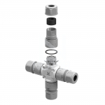 NLHC hermeetiline &uuml;hendusliitmik 0,5&ndash;2,5 mm&sup2;. 3 klemmiga. 24A. 450V. &empty;5&ndash;9 / 9&ndash;12 mm. IP68