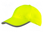 Baseball cap | yellow | polyester | Size: one size