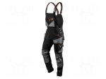 Dungarees | Size: XXXL | black | HD | slim | 285g/m2