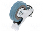 Transport wheel | &Oslash;: 75mm | W: 21mm | H: 100mm | torsional with lock