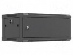 Enclosure: rack cabinet | Standard: 19" | 4U | black | Z: 450mm | X: 600mm