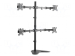 Monitor holder | 8kg | Size: 13"-32" | for four monitors | 460mm